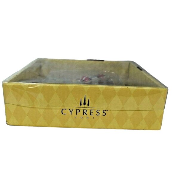 Cypress Home Its a Party Gift Cheese Board 3 Piece Set Boughs of Holly Christmas - Picture 4 of 6